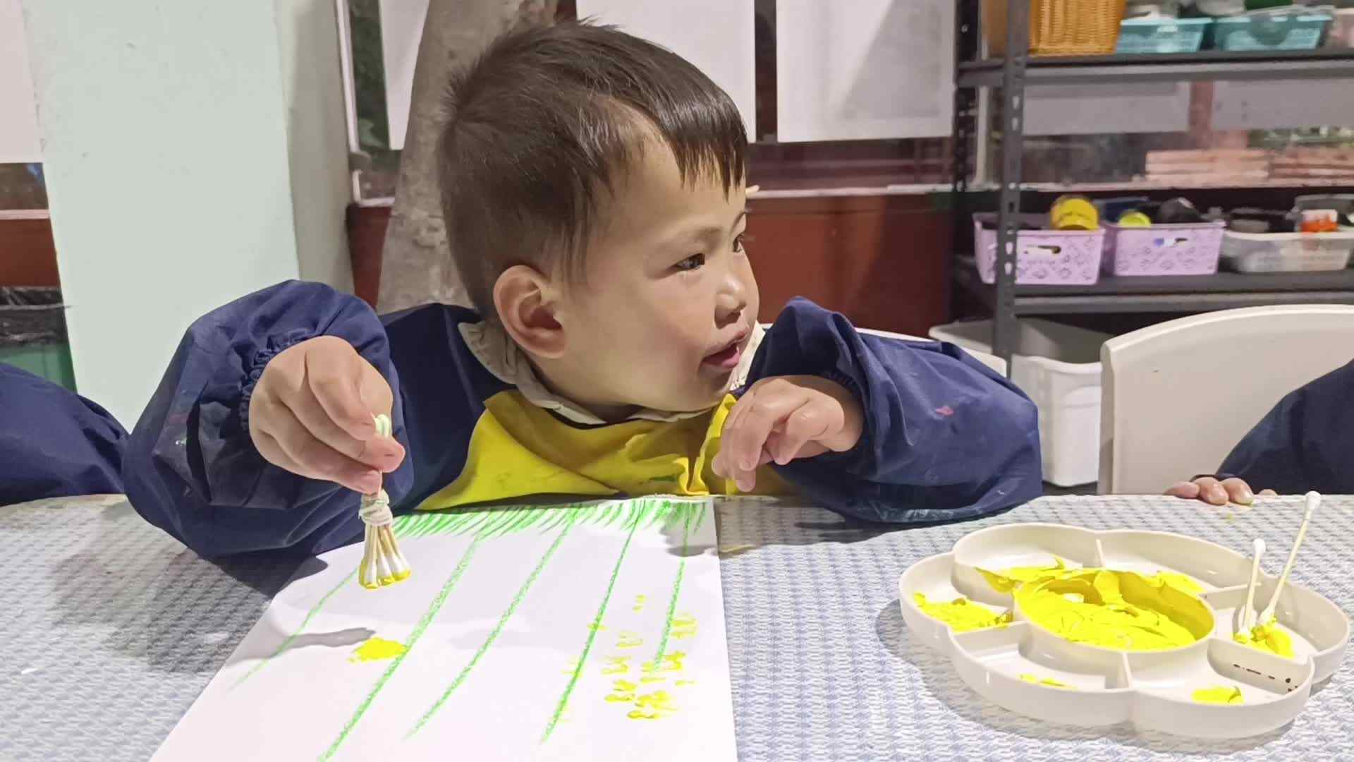 2026年3月16日李岸栩：美术活动《油菜花》