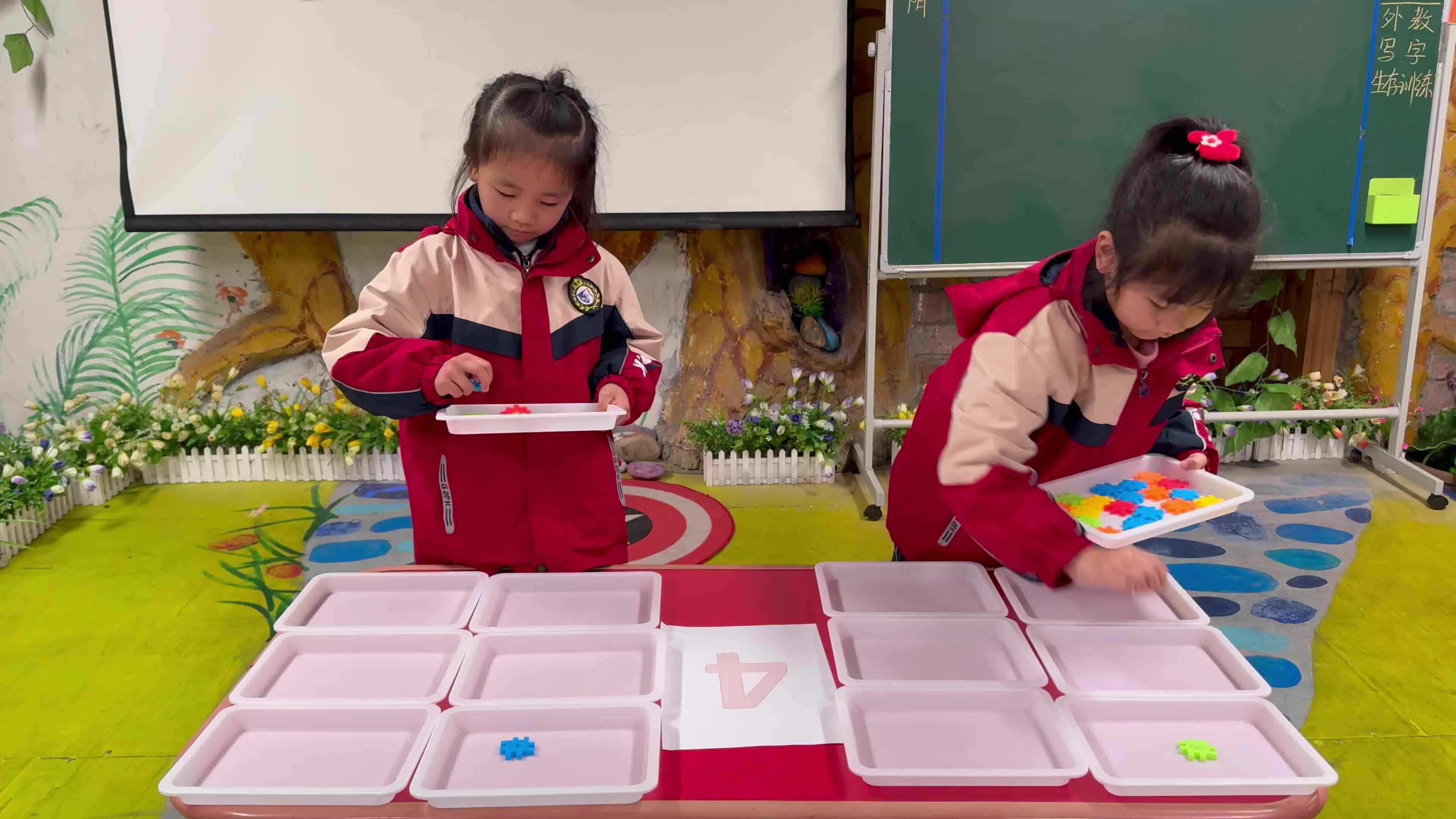 ⁣⁣⁣⁣2026.3.17实验1班张嘉芮、乔钰菲数的分合