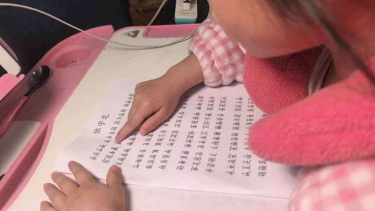 3.29  学前B班 徐子伊 指读成语