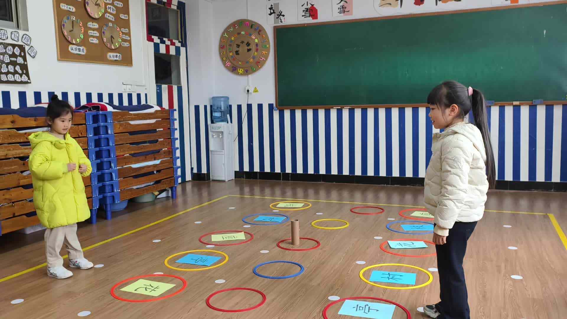 ⁣2026.3.17学B班舒琳芯、史予安——室内体能游戏