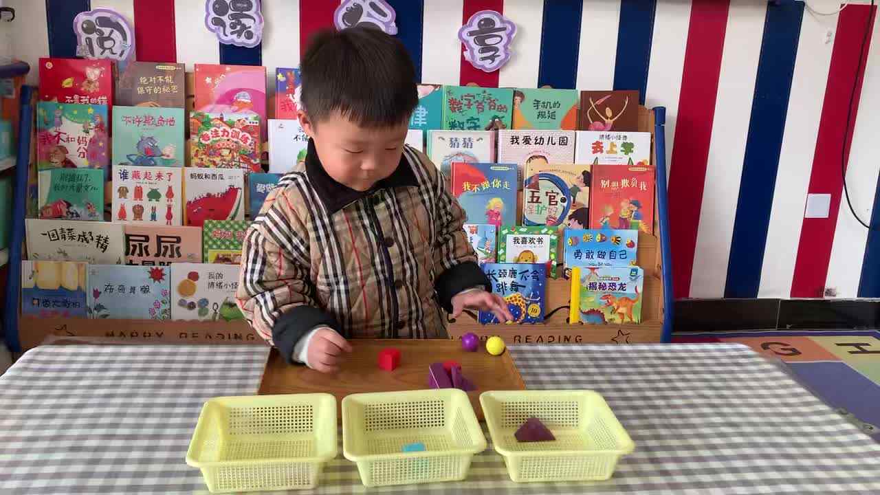 ⁣⁣2026年3月27日    刘佳铭《按图形分类》学校教育教学活动