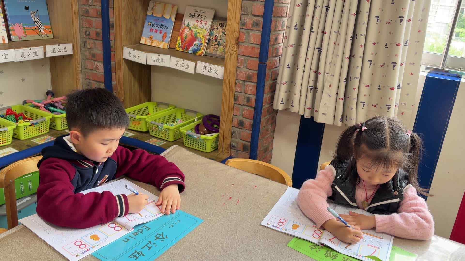 ⁣2026.3.30 实验大班 谷江钰、陈锦汐——书写数字