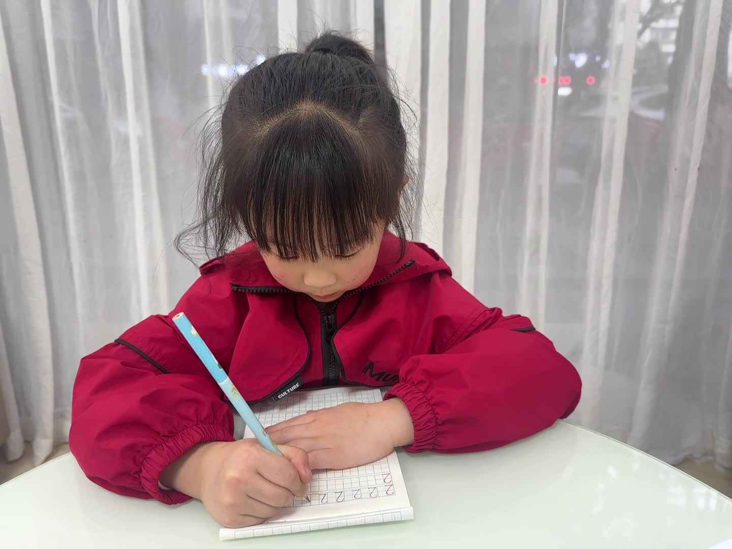 2026年3月13日大A班夏爱林～写数字2