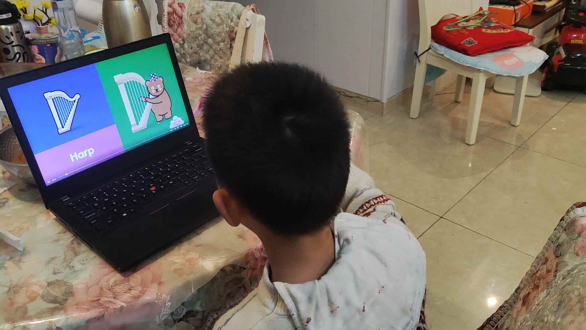 ⁣20260318⁣学前B班李锦城英语乐器