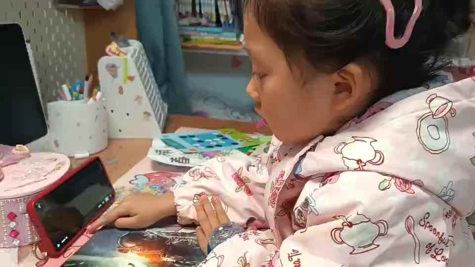 ⁣⁣20260328大A班陈灵兮闯关练习观看绘本故事《我不想洗手》