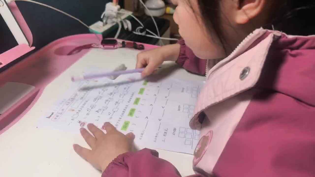 3.22 学前B班 徐子伊  数学闯关