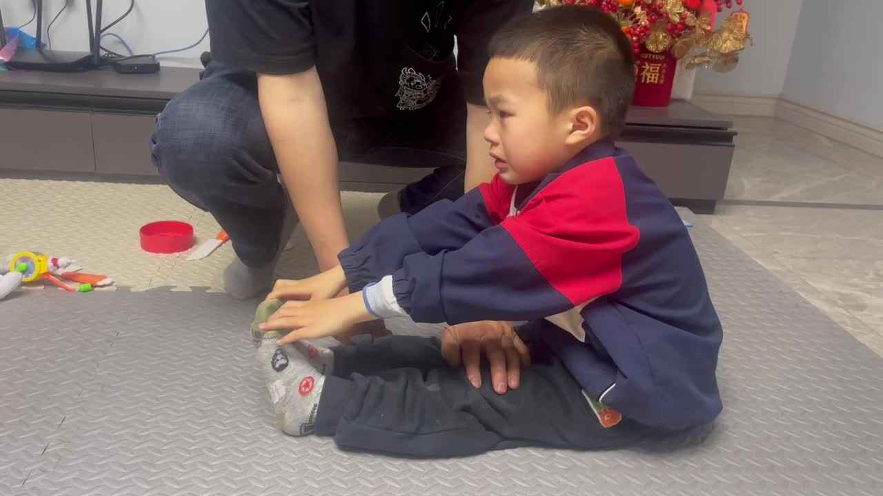 练习坐位体前倾