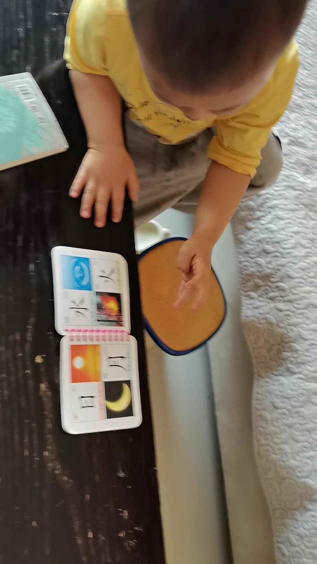 2026.4.26李岸栩：复习字《日，月》家庭闯关作业