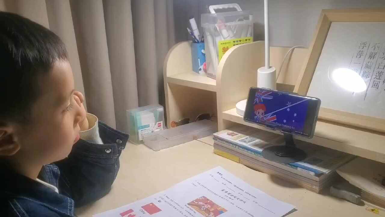 2026.4.1学B班 王千与 鲨鱼英语《similar flags》