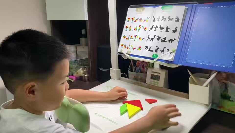 ⁣⁣⁣⁣⁣大B班吕子垚完成七巧板12页（2026.4.27）.mp4