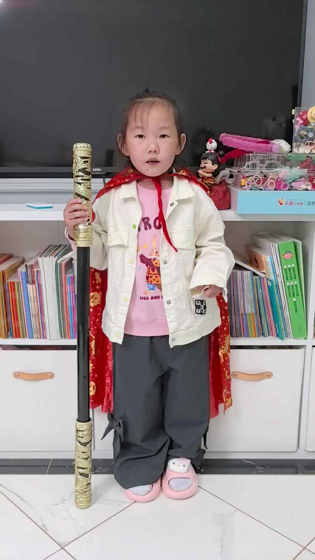 实验中班周一诺唱歌