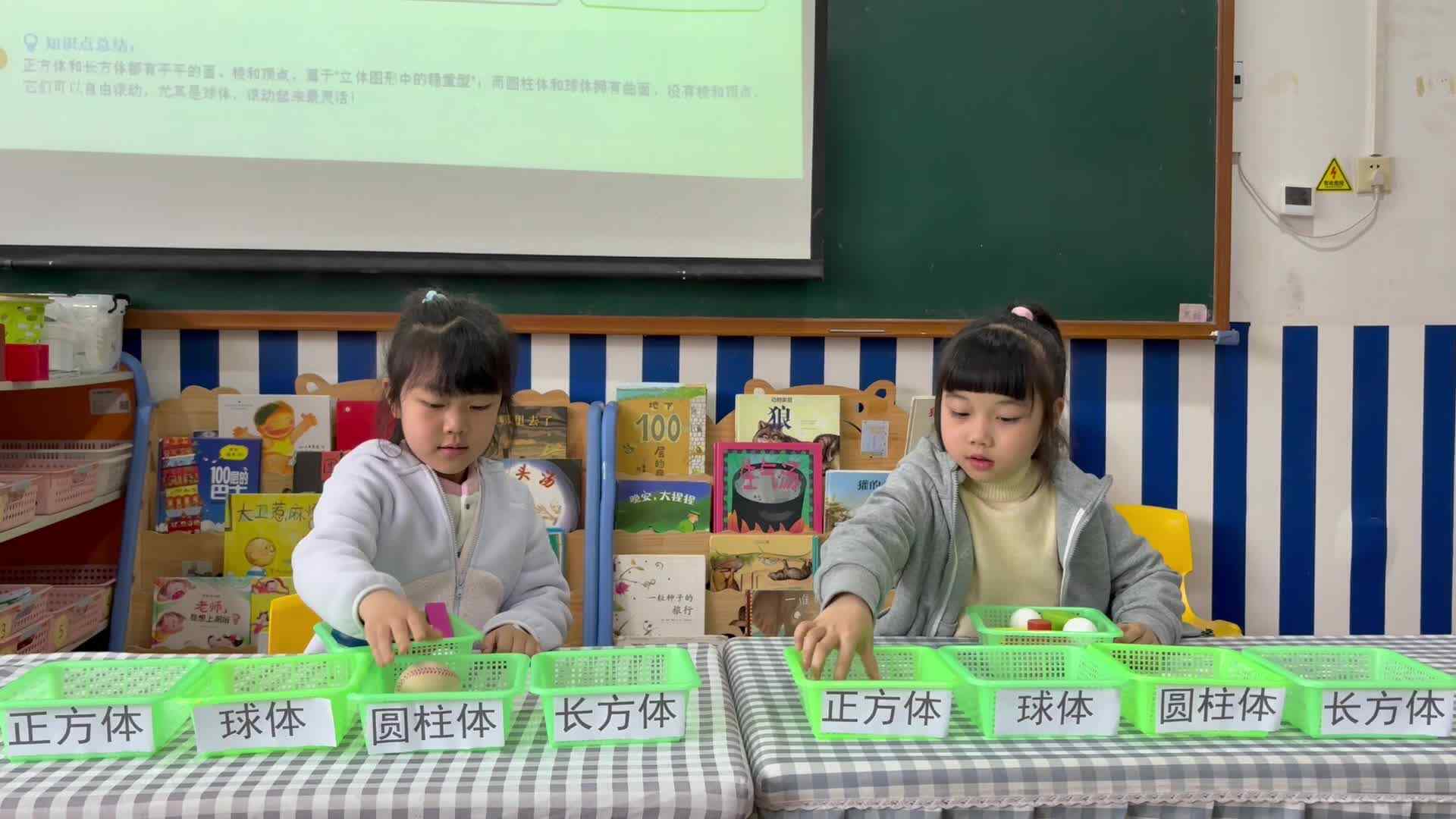 2026.3.25学前B班刘予诺舒琳芯——立体图形分类