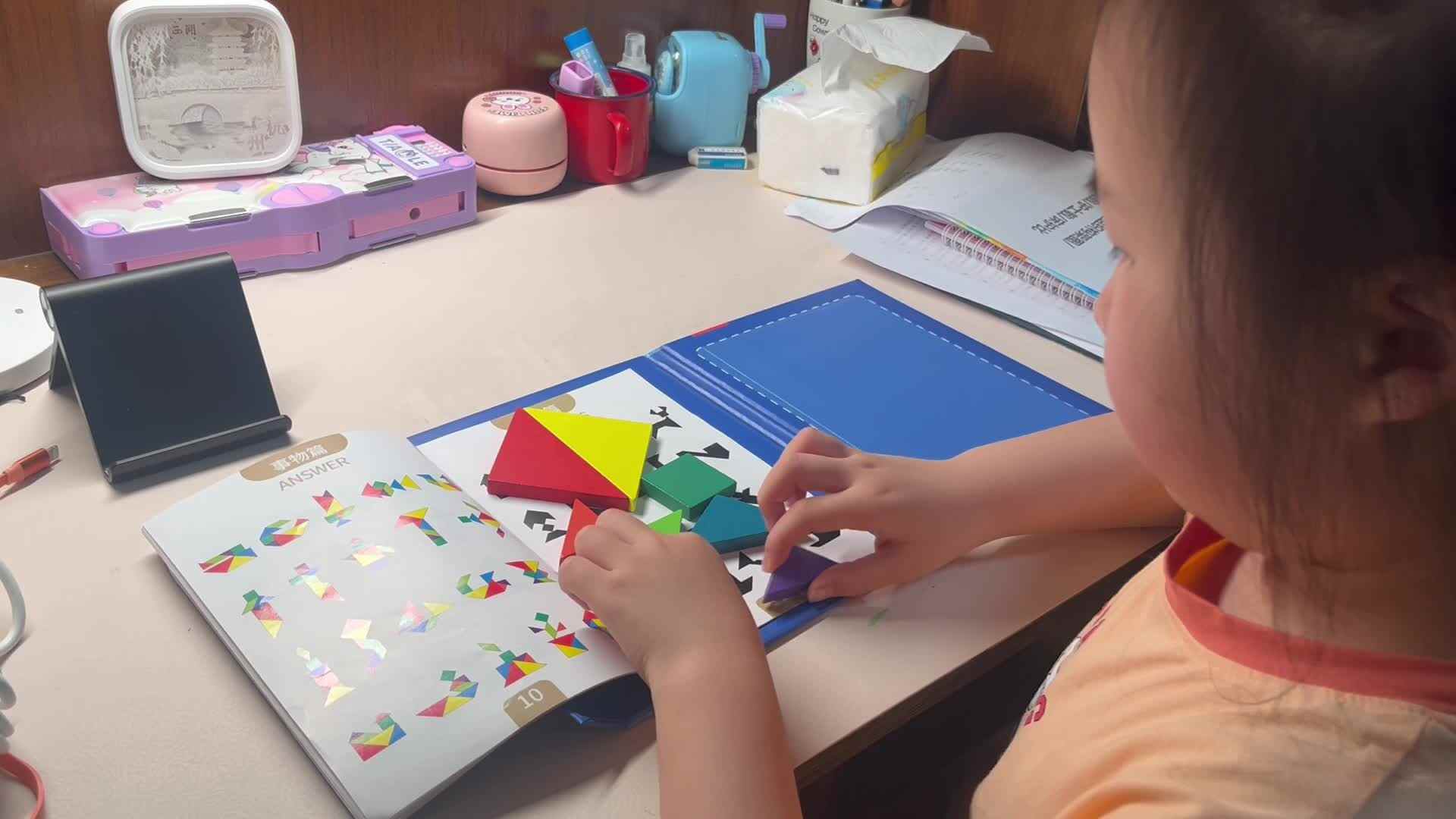 4.24学前A班赵欣奕拼七巧板