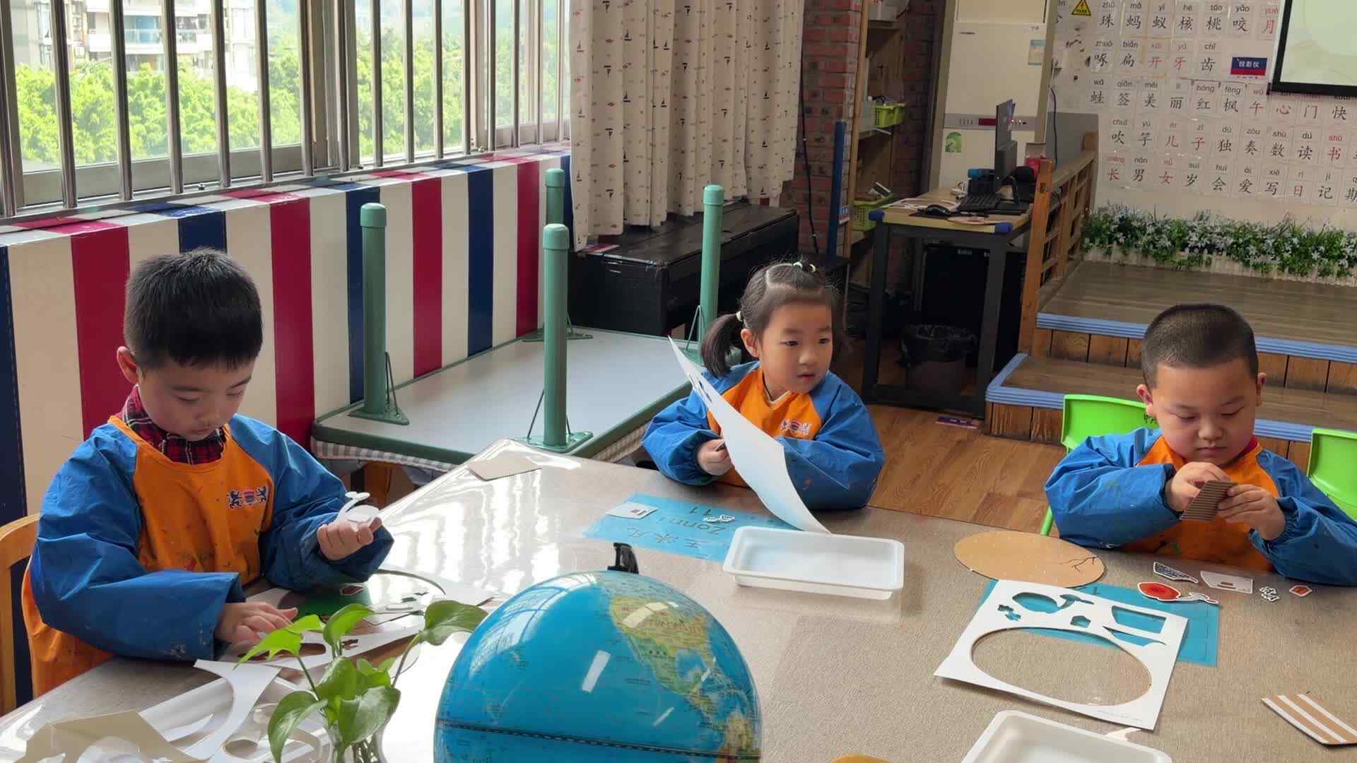 ⁣2026.4.1 实验大班 陈柏然、王沐凡、徐嘉毅——《清明雨中》手工