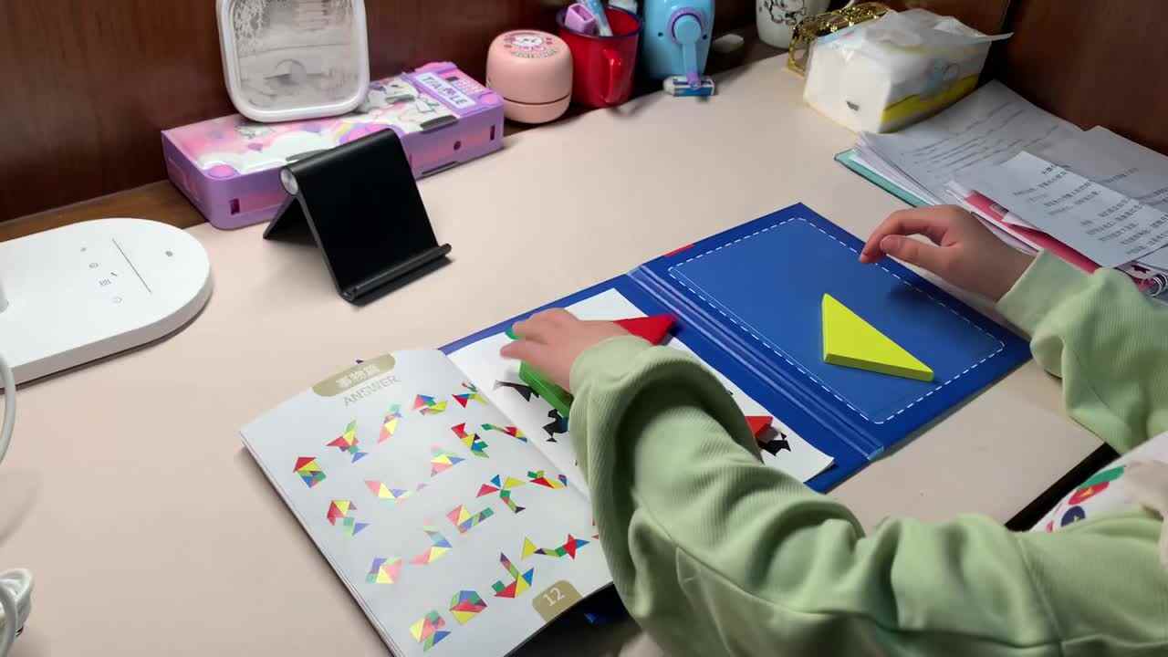 4.27学前A班赵欣奕拼七巧板