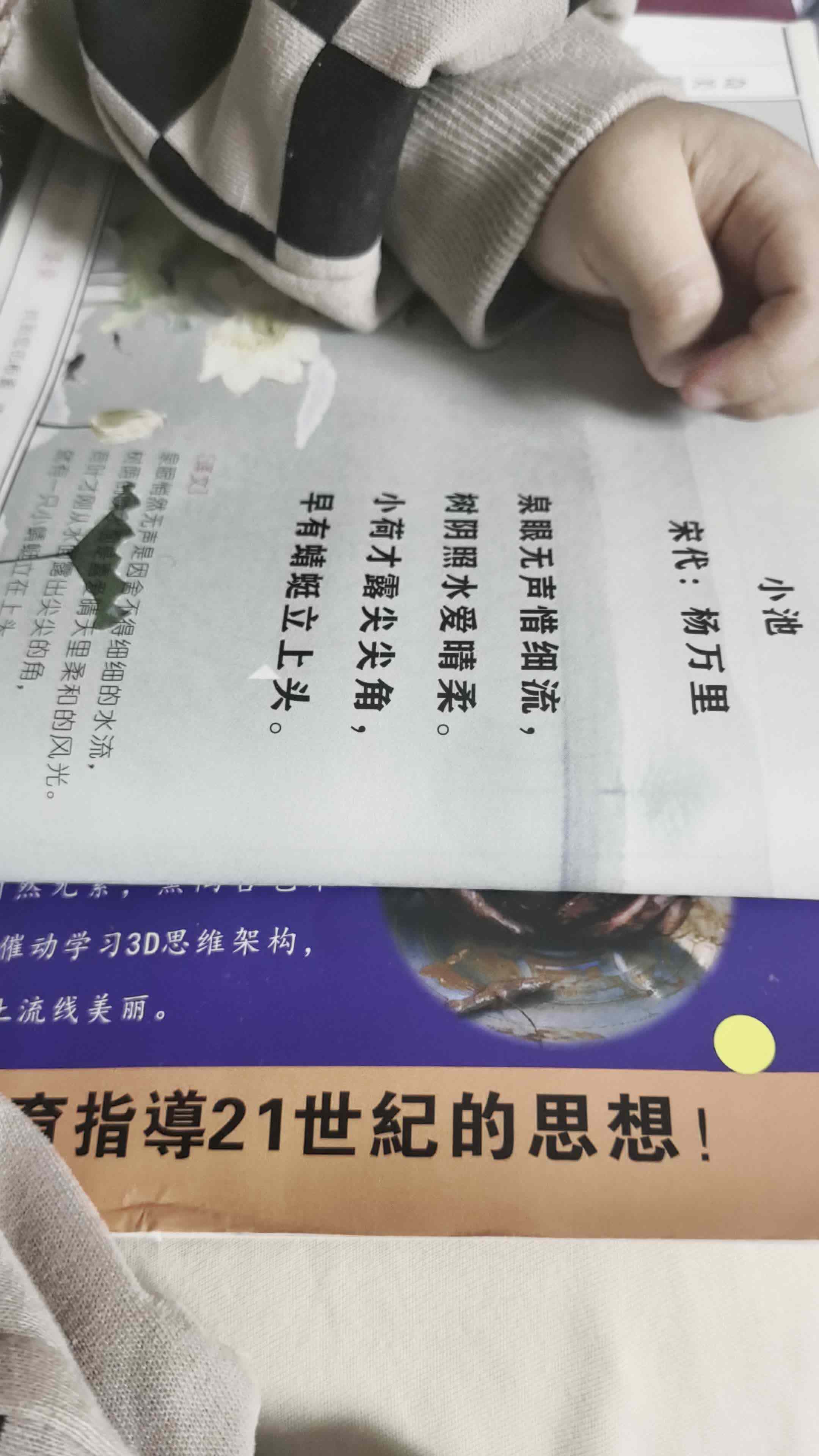 2026年4月8日 李君祁 指读古诗《小池》家庭闯关练习