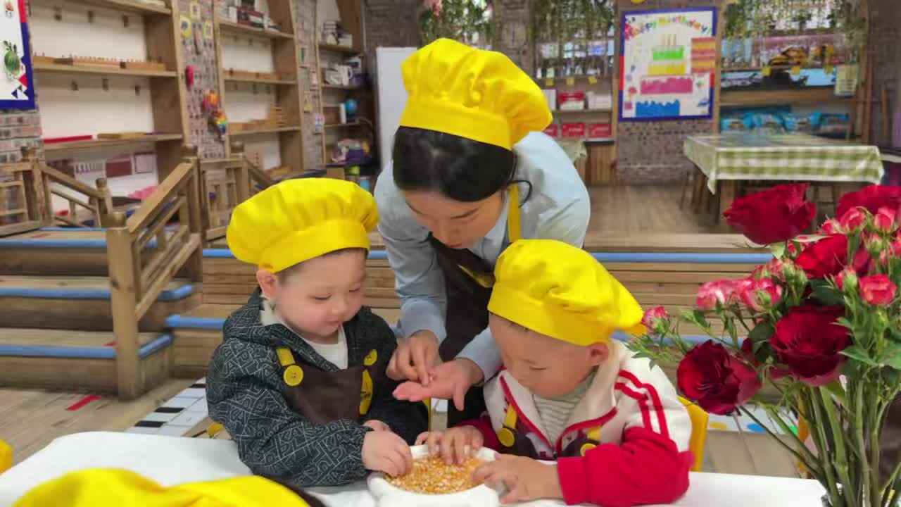 2026.4.15实验小班3号谢缙宇—食育课《爆米花》