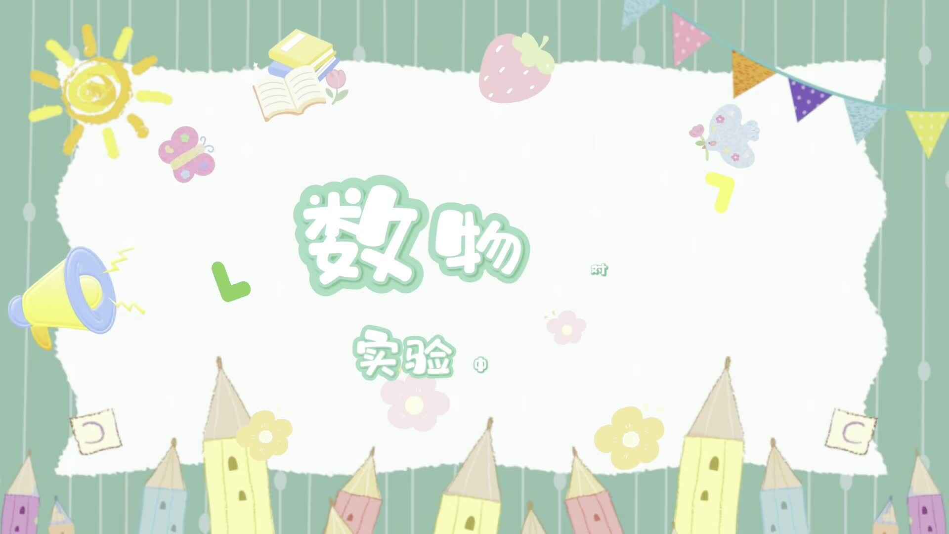 实验中班——数学活动《数物对应》