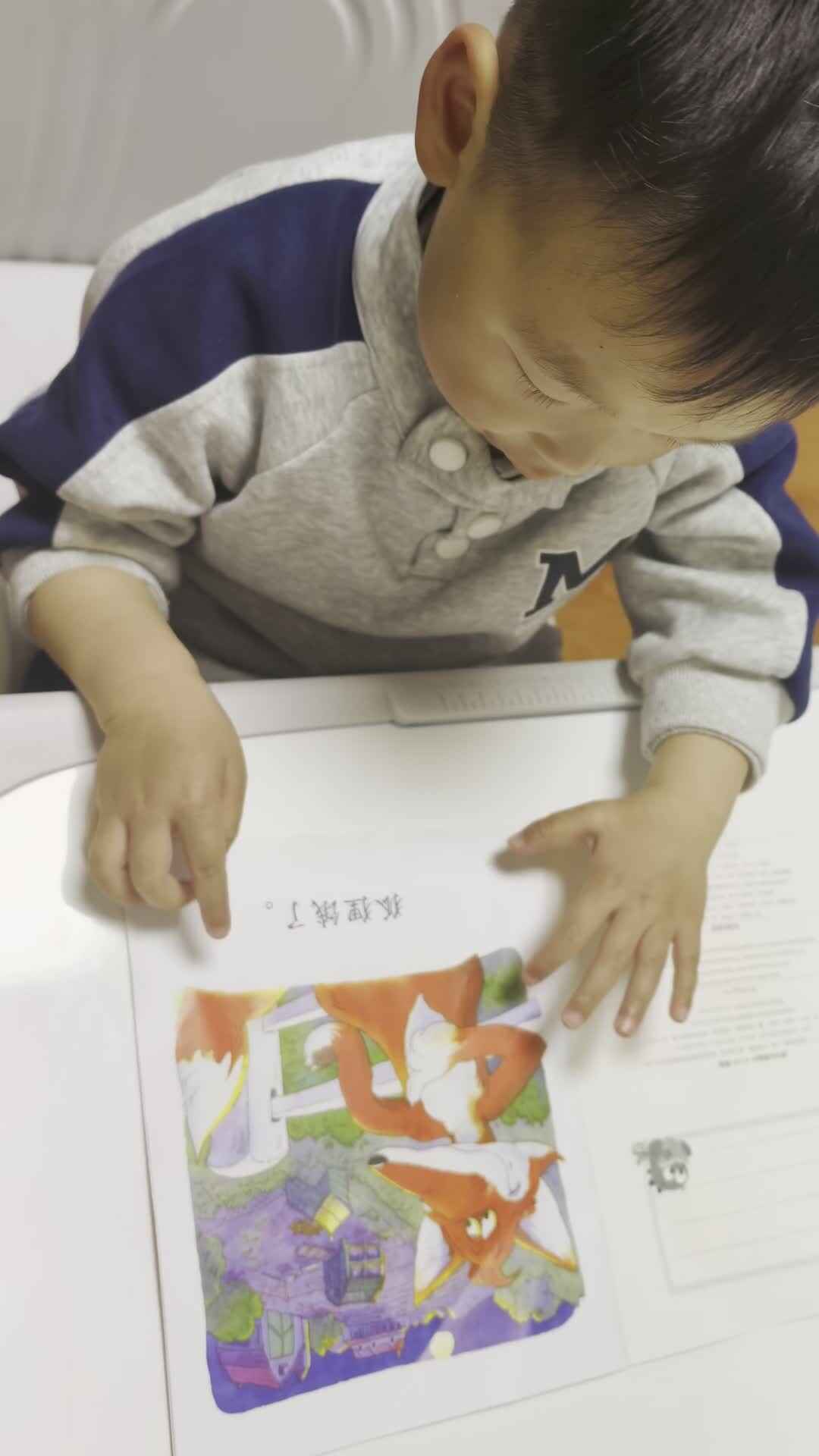 2026.4.14-实验小班程翊童-指读绘本《饥饿的狐狸》