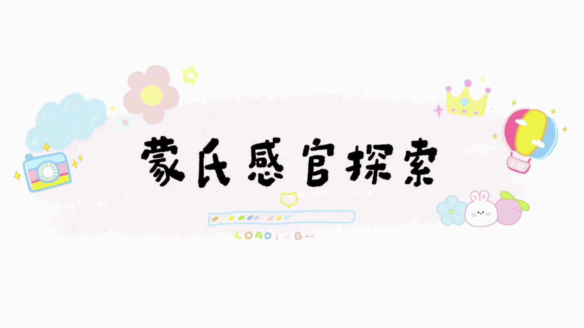 实验中班——《蒙氏感官探索》