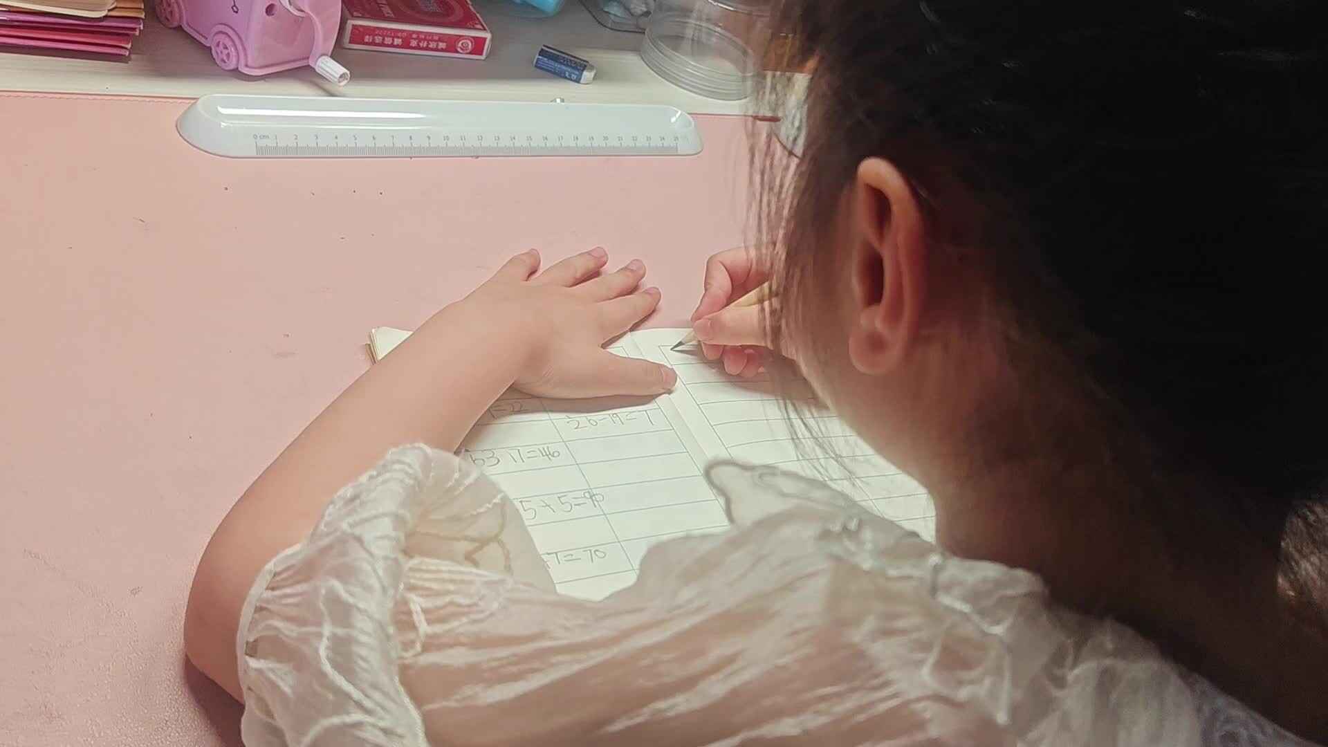 2026.5.20学A李思锦：听算练习/英语/系鞋带