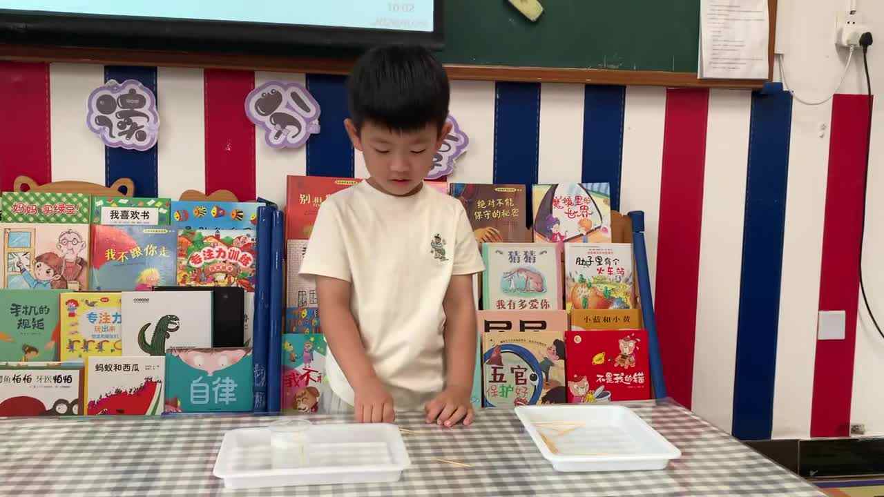 ⁣2026年6月29日   杨佳齐 科学《神奇的牙签–站立》学校教育教学活动