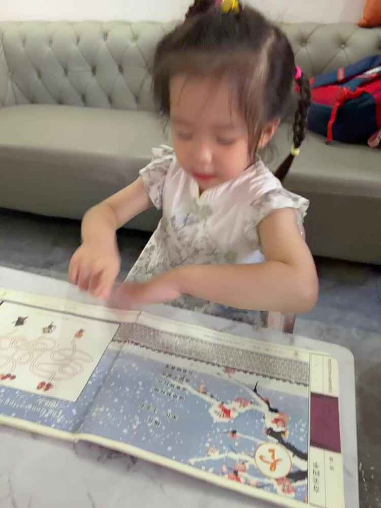2026年7月14日 李佳彤  复习古诗《梅花》家庭闯关练习