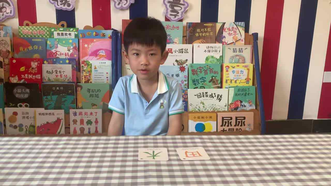 ⁣2026年7月21日 杨佳齐 识字 《田、木》学校教育教学活动