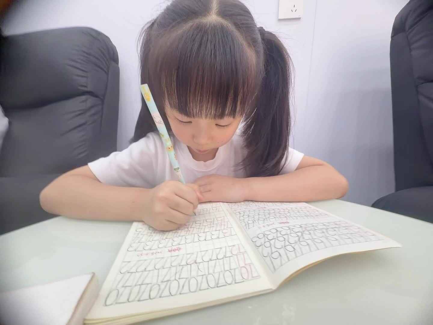 2026年7月1日大A班夏爱林～书写数字